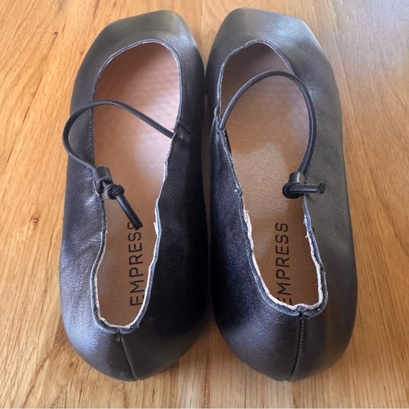 Empress Square Toe Flat Black Ballet Shoe Size EU 42 US 11 - Picture 12 of 15